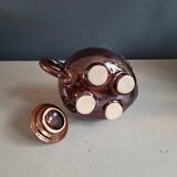 Brown porcelain elephant teapot