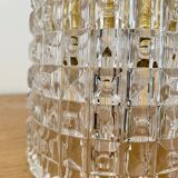 Vintage tulip lamp in molded glass