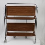 Desserte pliable marron