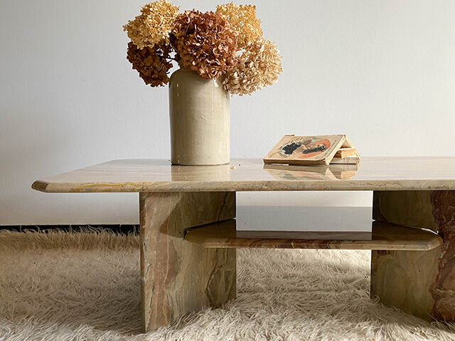 Table basse marbre onyx