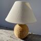 Rattan bedside lamp