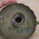 Antique hand candlestick in patinated brass – Vintage cellar rat