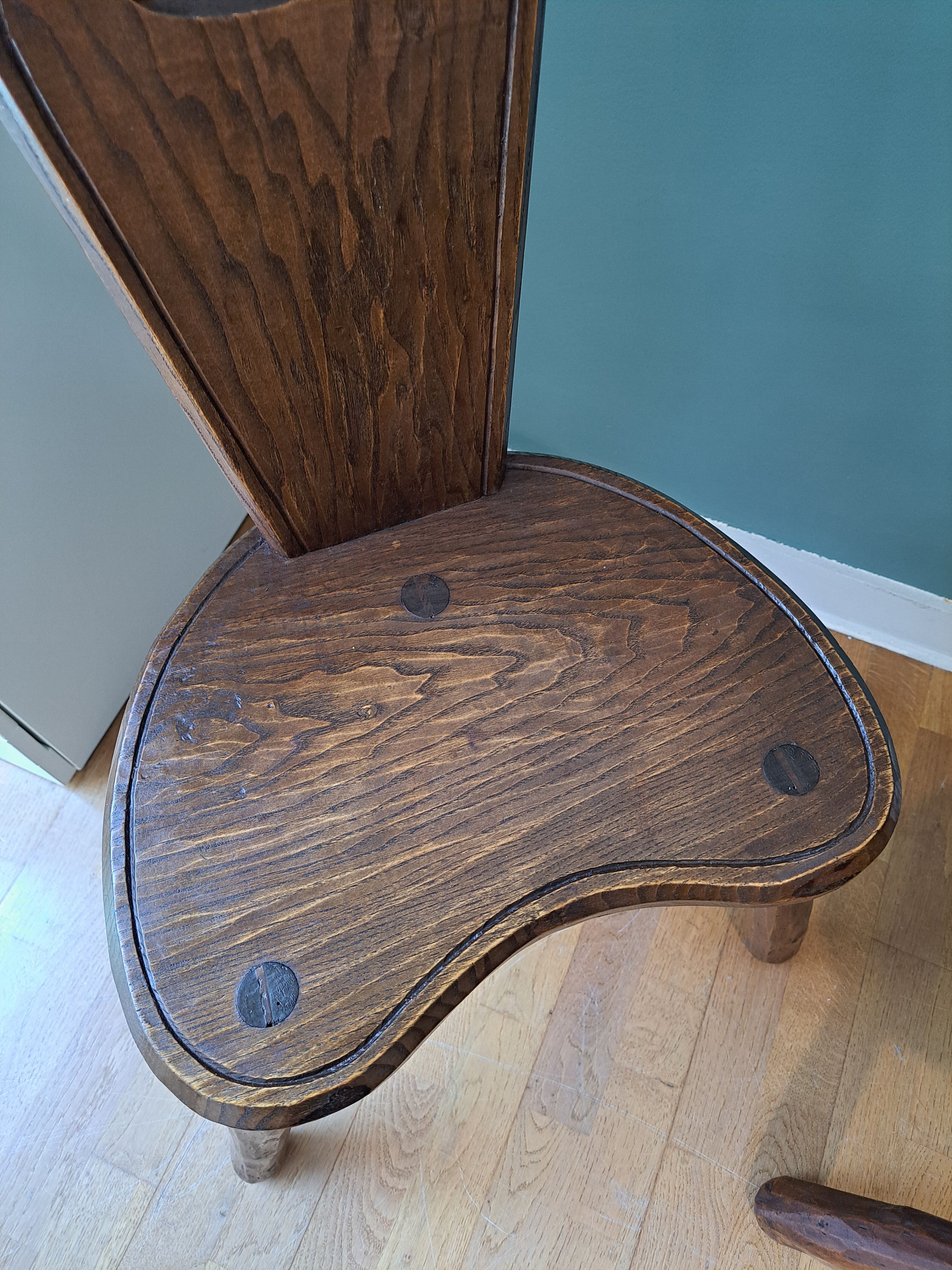 Brutalist pair of stools
