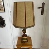 Old wooden foot lamp