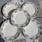 Assiettes lunéville houx