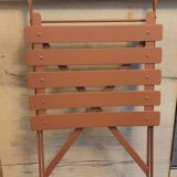 Fermob - 2 folding bar chairs - red ochre