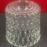 Molded glass pendant lampshade circa 1960/70