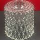 Molded glass pendant lampshade circa 1960/70