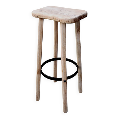 Tabouret haut en bois