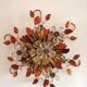 Ceiling lamp or wall lamp Maison Banci gilded metal and Murano glass