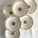 6 soup plates, ironstone from Longchamp, Arlette pattern, 1950s