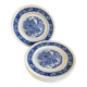 6 Staffordshire England “countryside” dinner plates