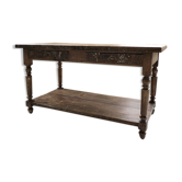 Table de drapier en chêne d’atelier artiste