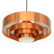 Pendant light Roulet by Jo Hammerborg for Fog & Mørup. Denmark 1960s.