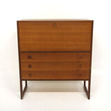 Secrétaire scandinave en teck "Varié", Arne Wahl-Iversen, Suède, 1960
