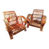 Bamboo armchairs Indochina 1940s
