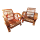 Fauteuils bambou Indochine 1940s