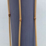 Lampadaire Louis Sognot en bambou et coton, 1950