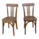 Pair of vintage bistro chairs 1940