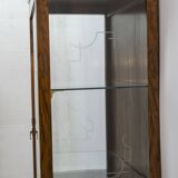 Art Dèco Italian Walnut Vitrines or Bar Display Cabinet, 1925