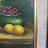 Nature morte, huile sur panneau, classique