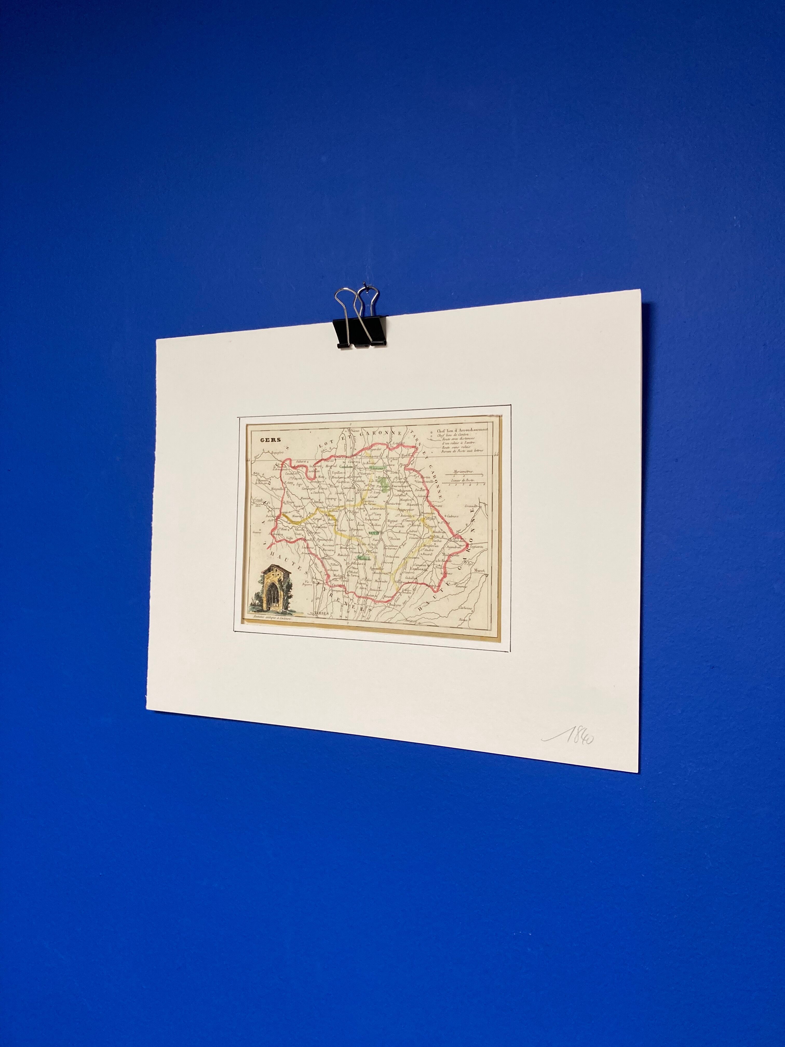 Carte ancienne du gers