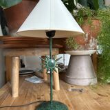 Lampe motif soleil vert