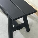 Black patinated bench