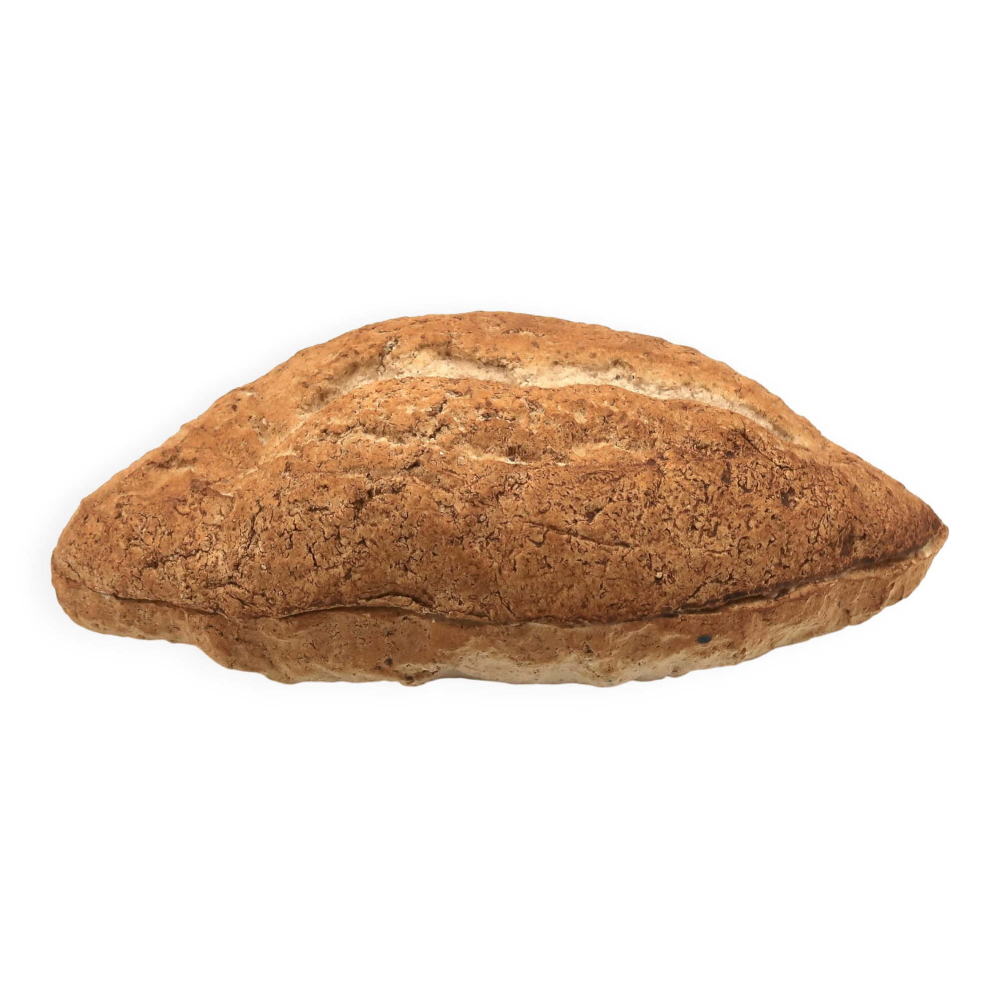 Pierre Baey's trompe l'oeil ceramic trinket tray in the shape of a loaf of bread