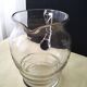 Jug, pitcher, glass water carafe with a frosted design 1.2 L