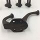Set of 5 cast iron hooks early 20th