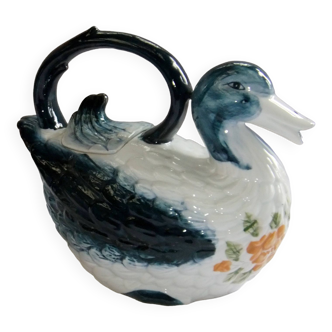 Pitcher teapot jug ceramic bird duck