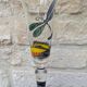 Champagne flute Paul Nagel collection Rêverie model Libellule hand-painted