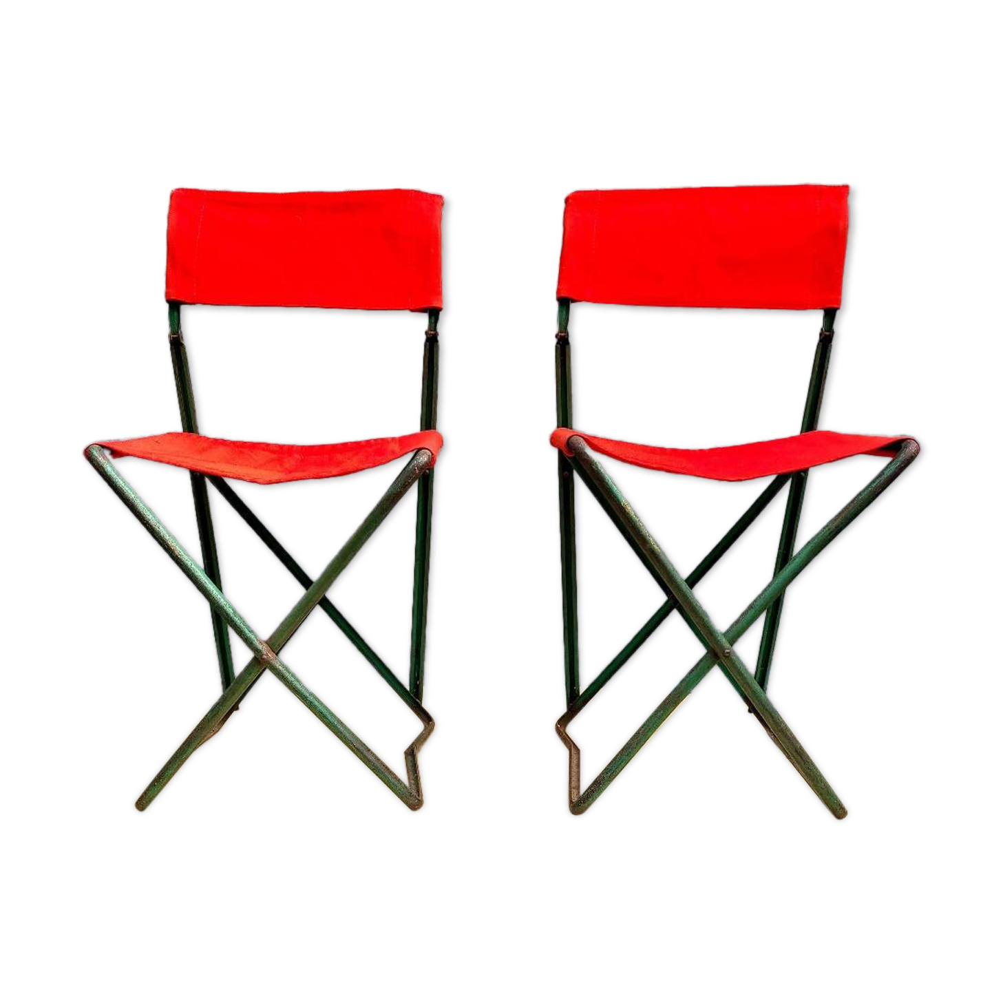 Vintage 1970s folding camping table and chair set