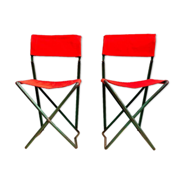 Vintage 1970s folding camping table and chair set