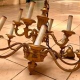 Bronze chandelier with 12 candles