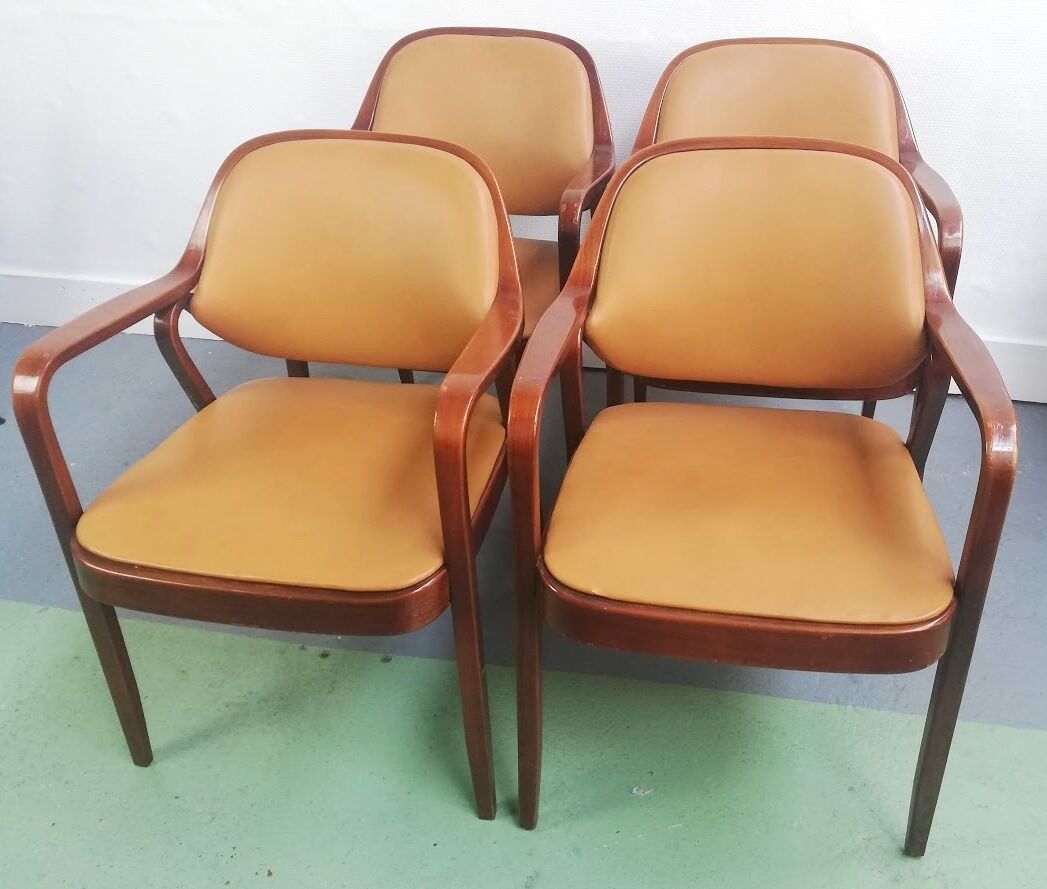Set of 4 chairs 1105, Don Petitt, Knoll