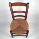 Chair wood and straw