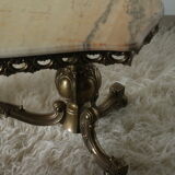 Brass and onyx coffee table