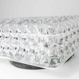 60's square glass floral-shaped ceiling