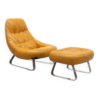Earth Chair & Hocker by Percival Lafer