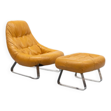 Chaise et tabouret Earth par Percival Lafer