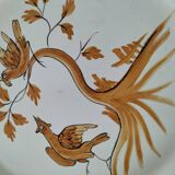 Antique Moustiers style plate, Museums of France edition