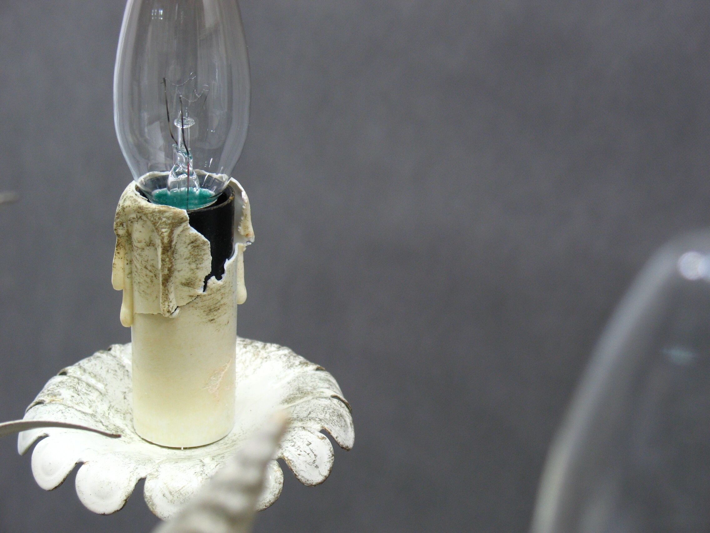 Lustre floral Hollywood Regency, années 1970