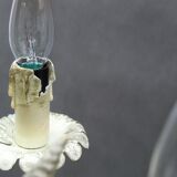 Lustre floral Hollywood Regency, années 1970