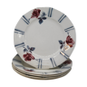 Lot de 5 assiettes plates Printemps Digoin