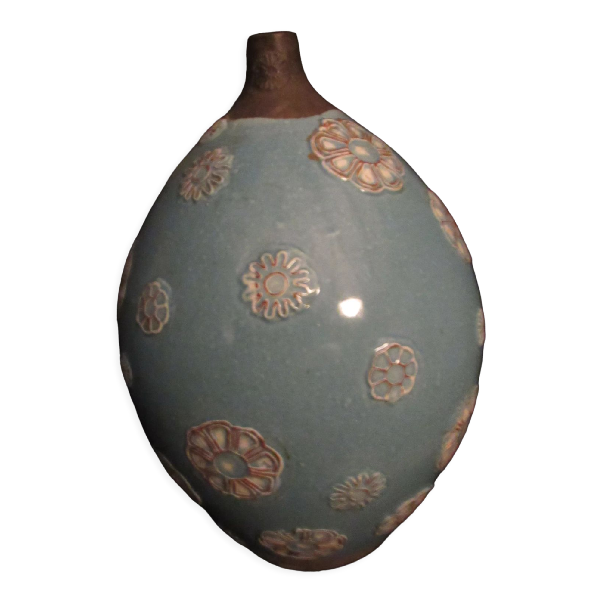 Glazed ceramic vase