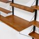 Rare Scandinavian Wall Mounted Plywood Shelving Unit 1950s