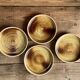 4 small stoneware plates