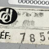 Diderot Delmas lamp in orange opaline with chrome base France 1970 Vintage